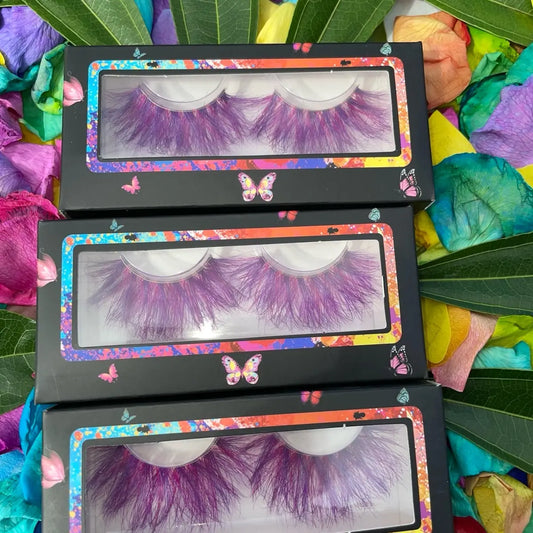 Vibrantly Colored Eyelash Extensions