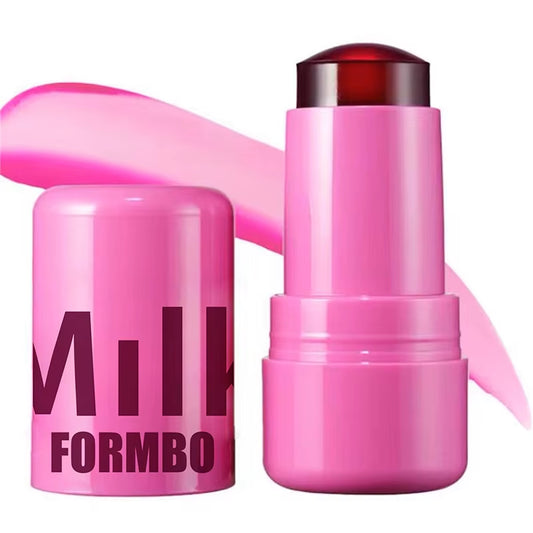 3-in-1 Milk Jelly Tint Blusher Wand - Moisturizing Long-Lasting Matte Rouge for Cheeks and Lips
