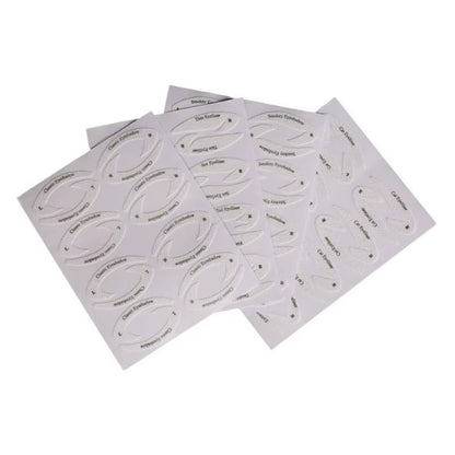 Eyebrow and Eye Makeup Stencil Set - Professional Shaping and Styling Tools for Women