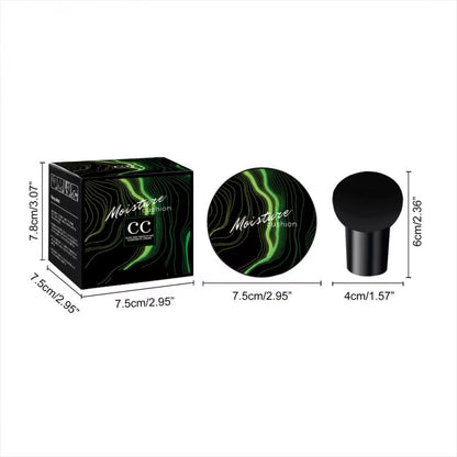 Mushroom Head Air Cushion CC Cream - Natural Moisturizing Foundation and Concealer with Whitening and Oil-Control Properties