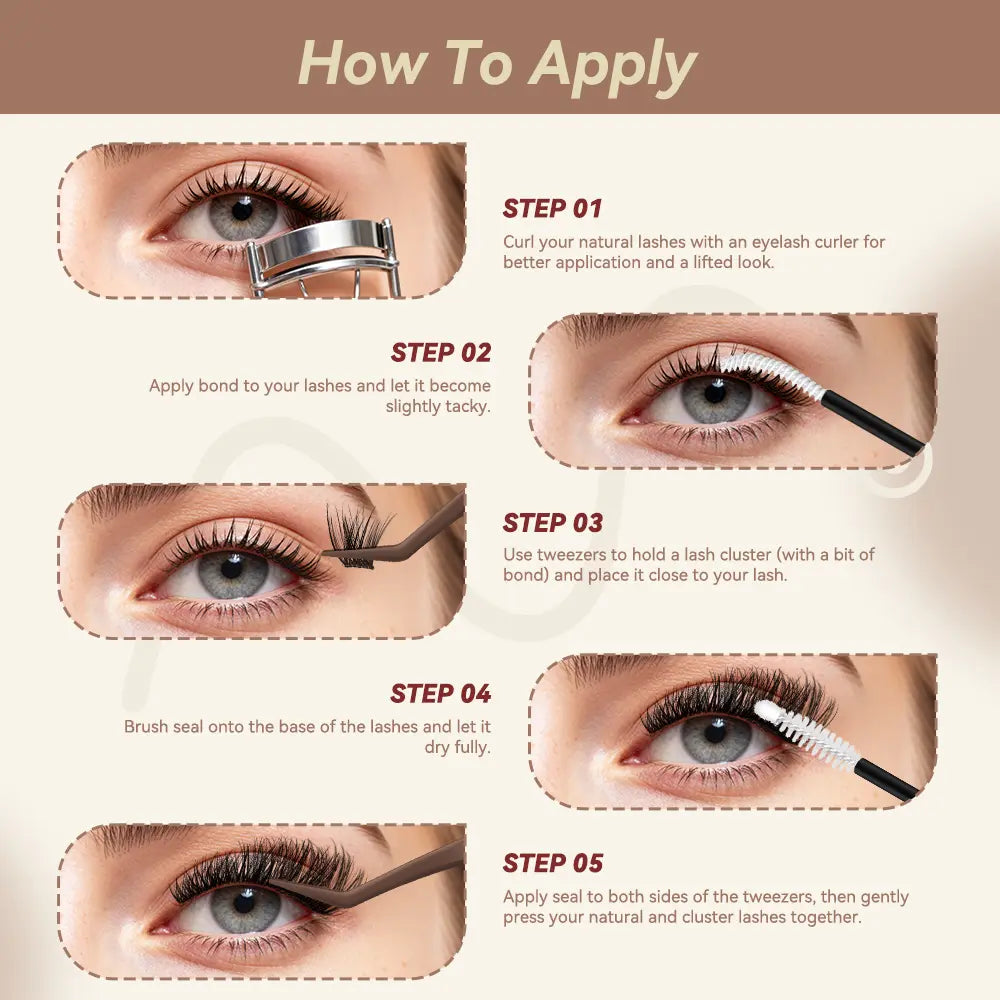 SELENE Maxcomfi Anime Lashes - Luna Style APHRODITE, Long-Lasting Waterproof Lashes with Super Soft Thin Band, Ideal for Daily Wear and Beginner-Friendly DIY Application for Flawless Volume