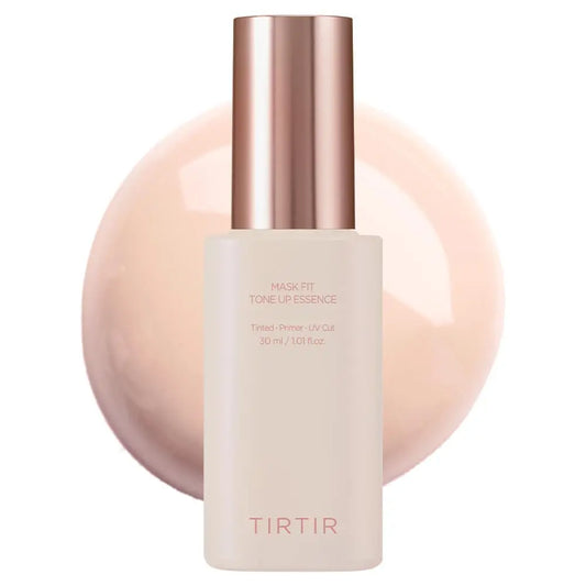 TIRTIR Official Mask Fit Tone-Up Essence | All-in-One Tinted Moisturizer for Deep Hydration and Natural Coverage with a Glass Skin Finish