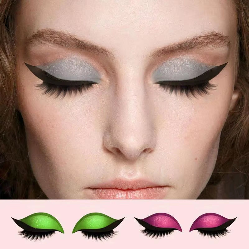 Reusable Eyelid and Eyelash Stickers - Natural Eye Fake Lashes for Women's Makeup and Easy Application Tool