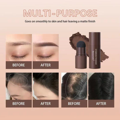 Professional Eyebrow Shaping Kit with Powder Stamp, Waterproof Pencil, and Stencils