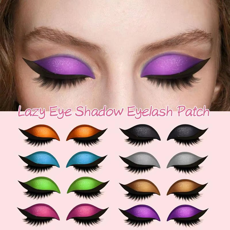 Reusable Eyelid and Eyelash Stickers - Natural Eye Fake Lashes for Women's Makeup and Easy Application Tool