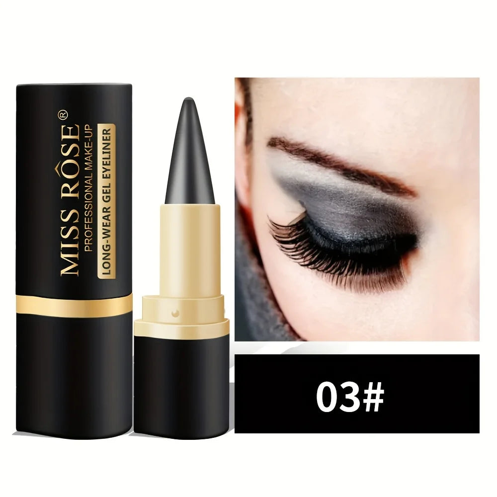 Matte Waterproof Gel Eyeliner Pencil - Quick-Dry, Smudge-Proof Formula for Daily and Special Occasion Makeup