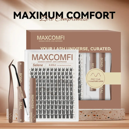 SELENE Maxcomfi Anime Lashes - Luna Style APHRODITE, Long-Lasting Waterproof Lashes with Super Soft Thin Band, Ideal for Daily Wear and Beginner-Friendly DIY Application for Flawless Volume