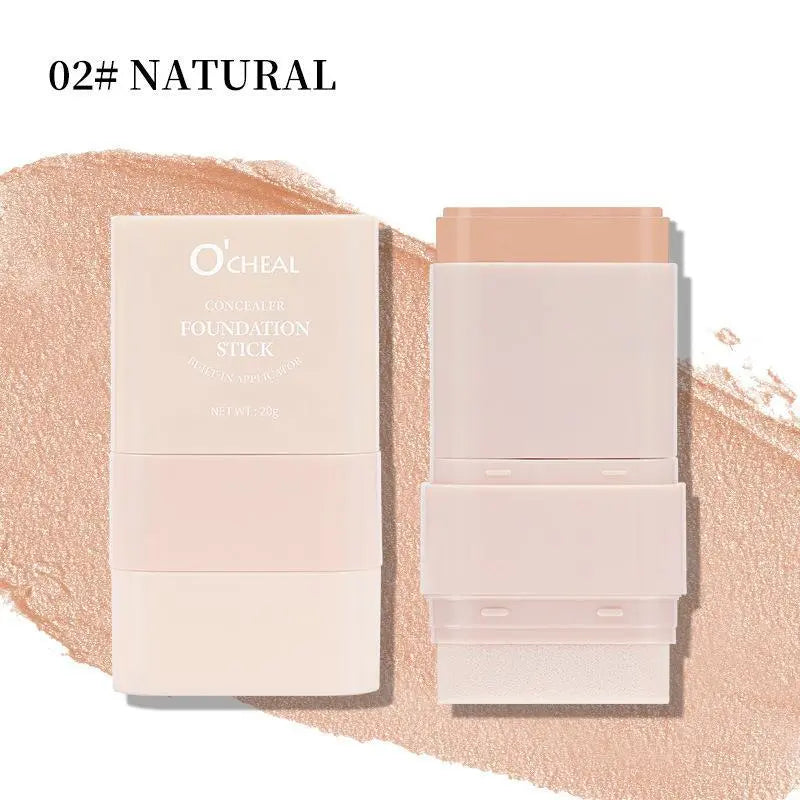 O'CHEAL Dual-Ended Concealer and Foundation Stick - 50ml Moisturizing Lightweight 2-in-1 Makeup Hydrator for an Enhanced Cosmetics Routine