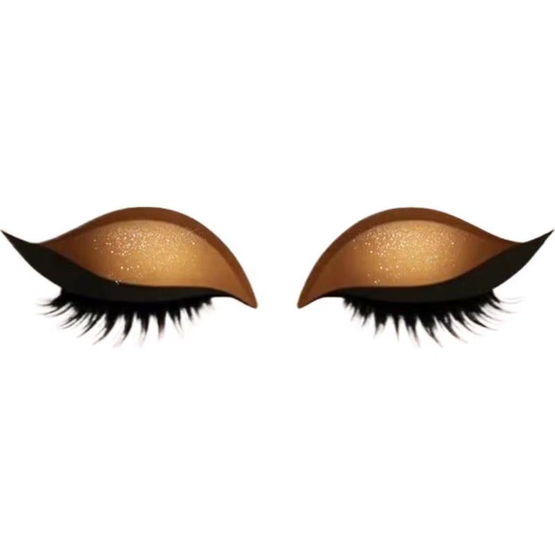 Reusable Eyelid and Eyelash Stickers - Natural Eye Fake Lashes for Women's Makeup and Easy Application Tool