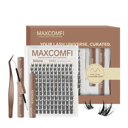 SELENE Maxcomfi Anime Lashes - Luna Style APHRODITE, Long-Lasting Waterproof Lashes with Super Soft Thin Band, Ideal for Daily Wear and Beginner-Friendly DIY Application for Flawless Volume