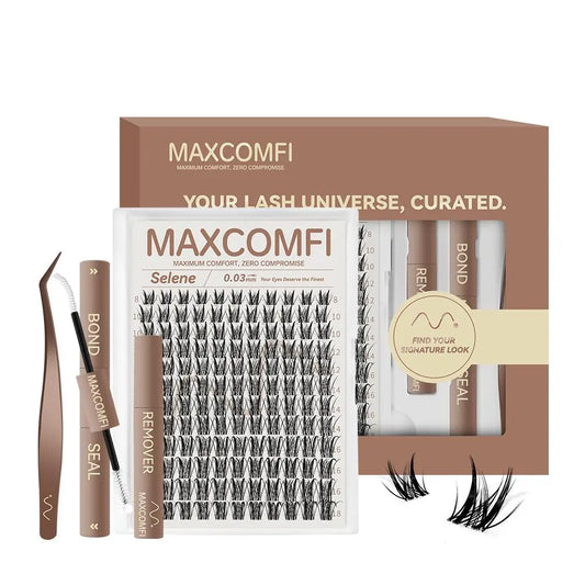 SELENE Maxcomfi Anime Lashes - Luna Style APHRODITE, Long-Lasting Waterproof Lashes with Super Soft Thin Band, Ideal for Daily Wear and Beginner-Friendly DIY Application for Flawless Volume