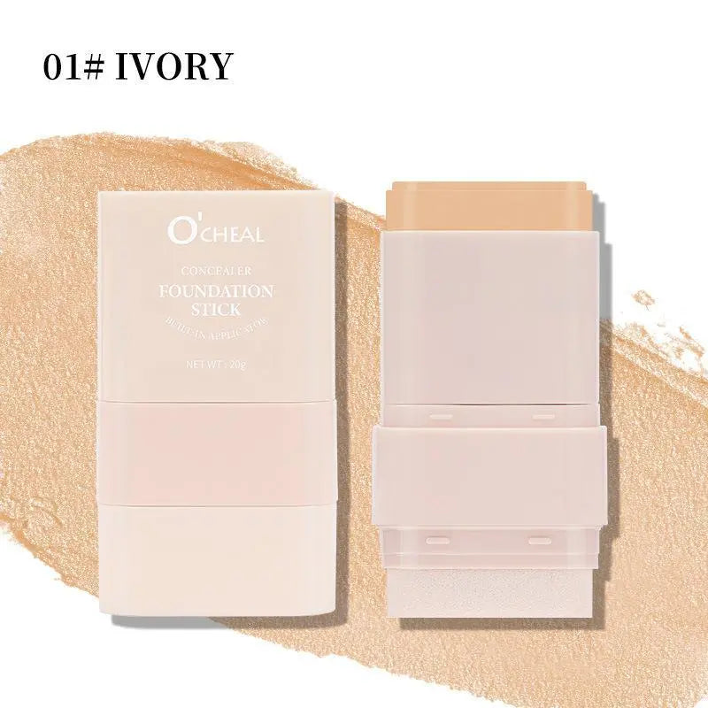 O'CHEAL Dual-Ended Concealer and Foundation Stick - 50ml Moisturizing Lightweight 2-in-1 Makeup Hydrator for an Enhanced Cosmetics Routine