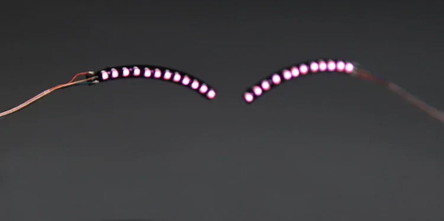 Luminous LED Eyelashes for Party Makeup and Halloween Celebrations