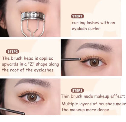 Judydoll Waterproof Lengthening and Curling Mascara - Non-Smudging, Quick-Dry, Long-Lasting Eye Makeup Cosmetics