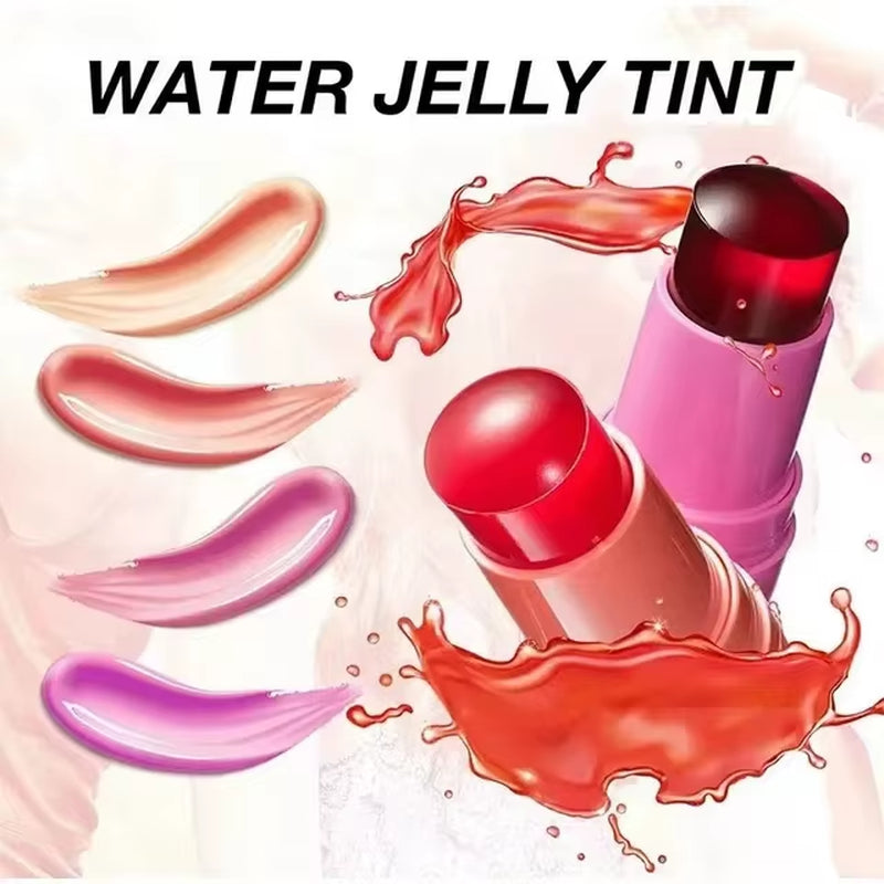 3-in-1 Milk Jelly Tint Blusher Wand - Moisturizing Long-Lasting Matte Rouge for Cheeks and Lips