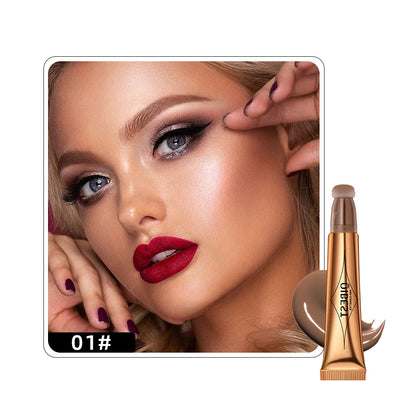 Liquid Contour with Cushion Applicator - Hydrating Cream Blush and Highlighter for a Natural Radiance